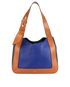 Marloes Hobo, £450, Handbags, Blue/Tan, Leather, Front view